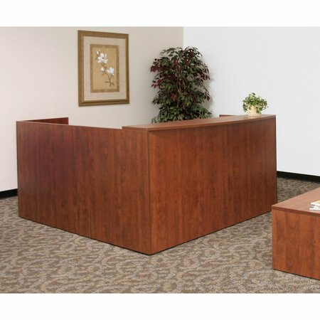 Regency Regency Legacy Single Pedestal Reception Desk- Cherry LRDRT1BFCH